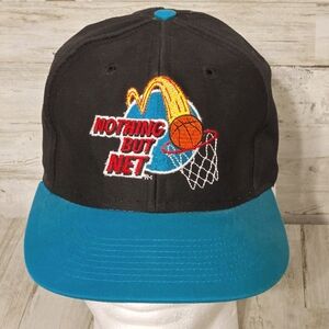 Vintage 1993 Nothing But Net McDonalds Snapback Cap Hat